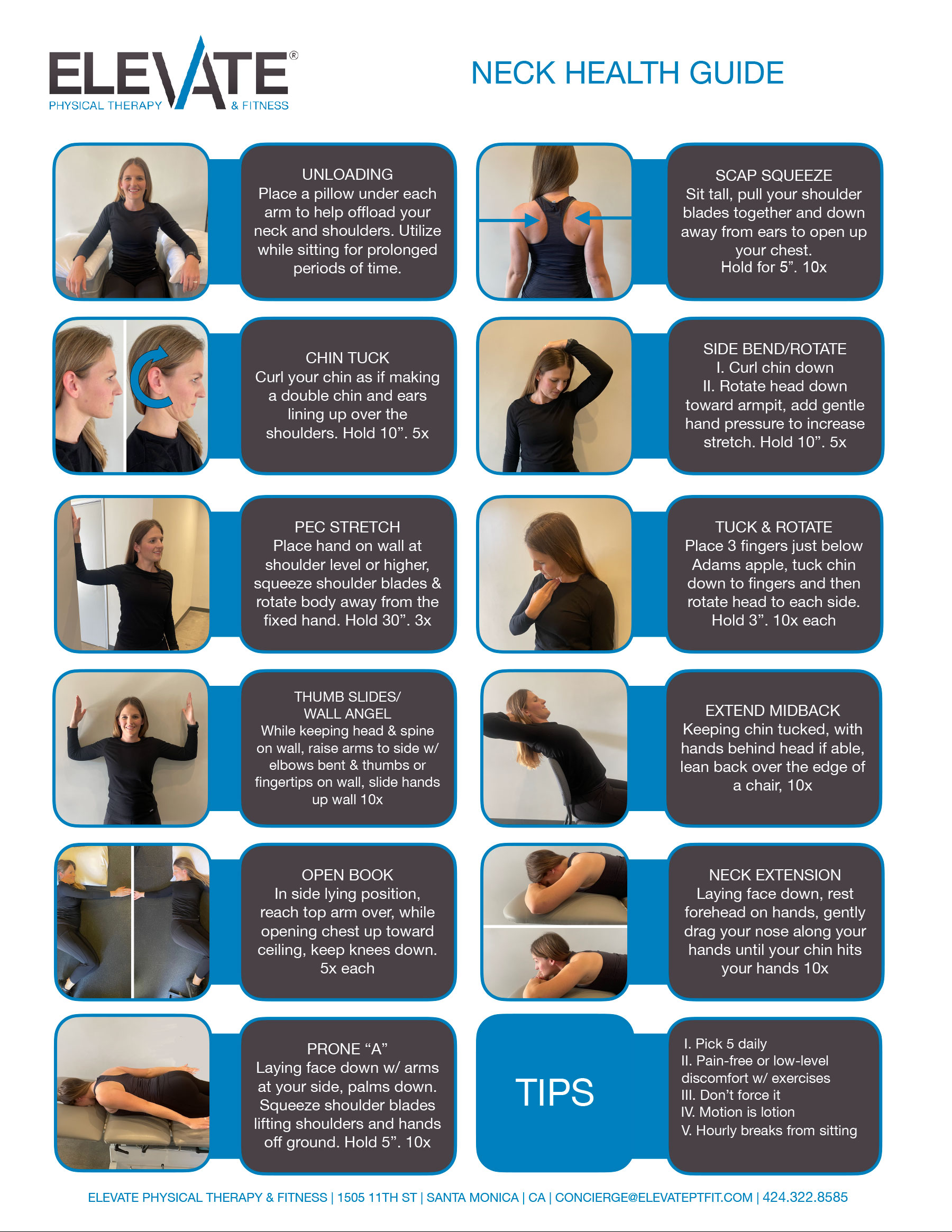 Stretches for your Arms, Neck, and Back!